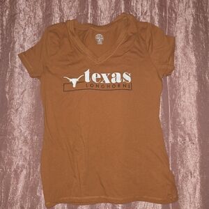 Texas Longhorns Women's Orange V-Neck T-Shirt